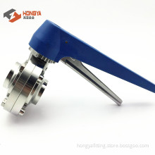 Stainless Steel Dairy Butterfly Valve Weld End